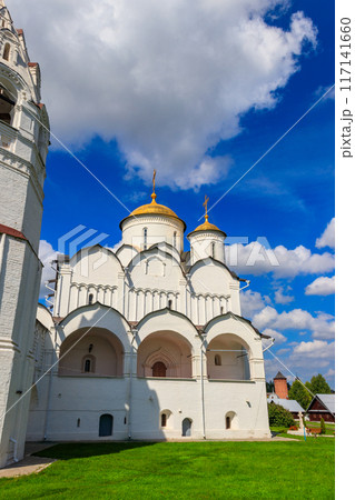 Intercession cathedral of Intercession (Pokrovsky) convent in Suzdal, Russia. Golden ring of Russia Intercession cathedral of Intercession (Pokrovsky) convent in Suzdal, Russia. Golden ring of Russia 117141660