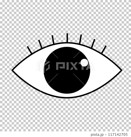 Eye monochrome icon Eye monochrome icon 117142705