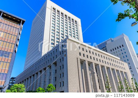 東京　千代田区 有楽町　日比谷通りから見た 第一生命日比谷ファースト 117143009