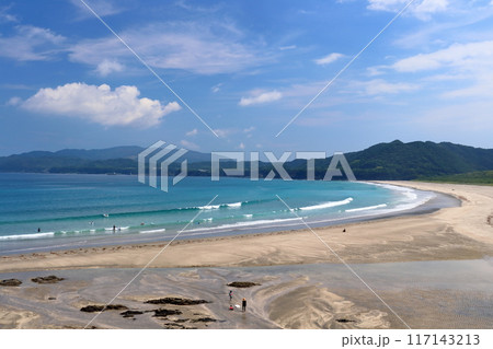 大岐の浜 夏本番 (高知県 土佐清水市) 大岐の浜 夏本番 (高知県 土佐清水市) 117143213