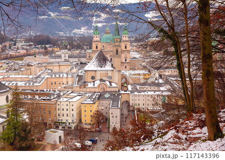 Salzburg Cathedral Winter View, Salzburg, Austria Salzburg Cathedral Winter View, Salzburg, Austria 117143396
