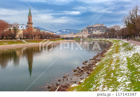 Night View of Christuskirche, Salzburg, Austria Night View of Christuskirche, Salzburg, Austria 117143397