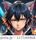 にらみつける猫耳女 117144468