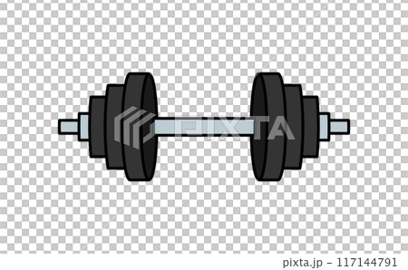 啞鈴線繪圖圖標 啞鈴線繪圖圖標 117144791