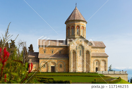 Picturesque view of Monastery at Bodbe, Georgia Picturesque view of Monastery at Bodbe, Georgia 117146255