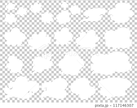 White steam effect and speech bubble frame set White steam effect and speech bubble frame set 117146307