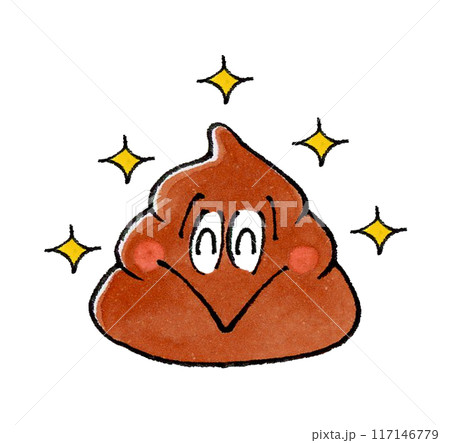 キラキラ健康なうんこのキャラクター キラキラ健康なうんこのキャラクター 117146779