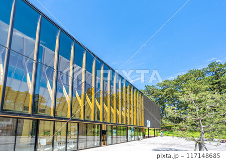 みほしるべ　松原文化創造センター　通り土間　桧構造集成材　開放的　三保松原 117148685