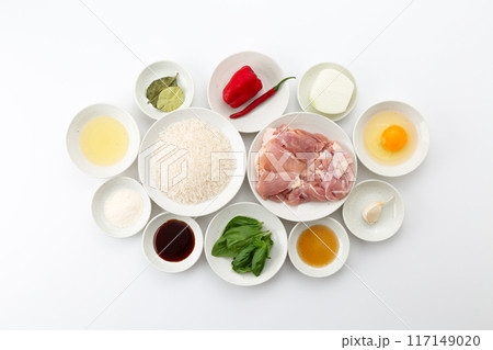 タイ料理・ガパオライスの材料 タイ料理・ガパオライスの材料 117149020