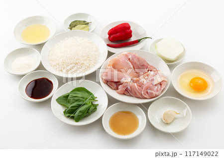 タイ料理・ガパオライスの材料 タイ料理・ガパオライスの材料 117149022