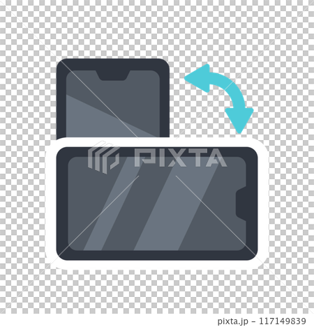 智慧型手機橫向方向 117149839