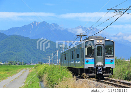 夏の大糸線 夏の大糸線 117150115