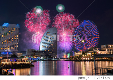 《神奈川県》横浜夜景の花火大会・みなとみらいスマートフェスティバル 《神奈川県》横浜夜景の花火大会・みなとみらいスマートフェスティバル 117151389