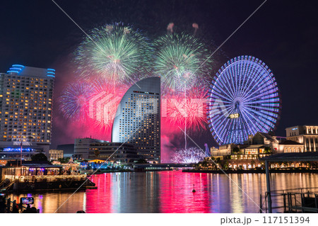《神奈川県》横浜夜景の花火大会・みなとみらいスマートフェスティバル 《神奈川県》横浜夜景の花火大会・みなとみらいスマートフェスティバル 117151394