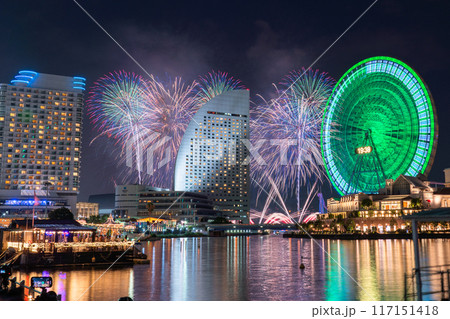 《神奈川県》横浜夜景の花火大会・みなとみらいスマートフェスティバル 117151418