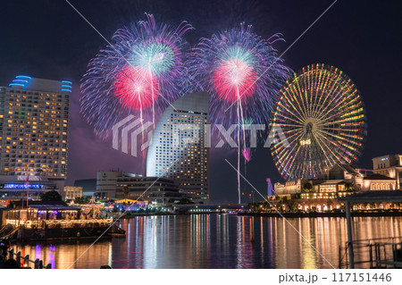 《神奈川県》横浜夜景の花火大会・みなとみらいスマートフェスティバル 《神奈川県》横浜夜景の花火大会・みなとみらいスマートフェスティバル 117151446