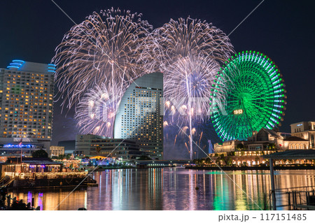 《神奈川県》横浜夜景の花火大会・みなとみらいスマートフェスティバル 117151485
