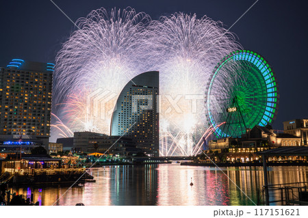 《神奈川県》横浜夜景の花火大会・みなとみらいスマートフェスティバル 117151621