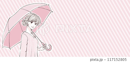 日傘 / 傘をさす女性 117152805
