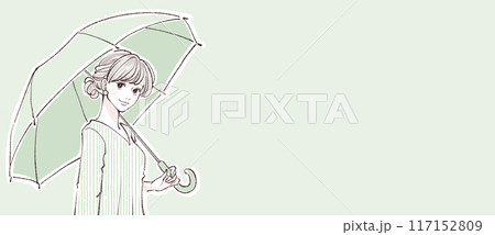 日傘 / 傘をさす女性 117152809