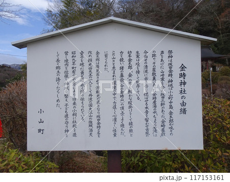 金時神社（静岡県 駿東郡 小山町 中島）の説明看板 117153161