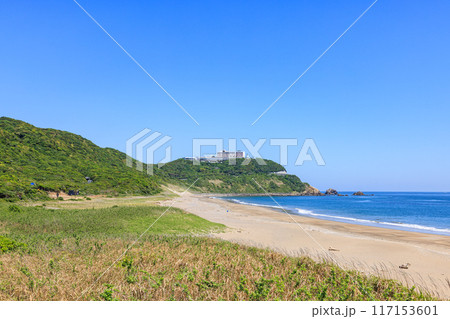 伊良湖岬の恋路ヶ浜　愛知県田原市 117153601