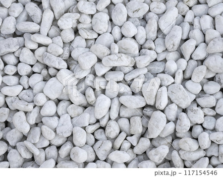 白玉砂利・背景素材 白玉砂利・背景素材 117154546