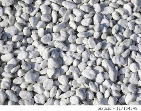 白玉砂利・背景素材 白玉砂利・背景素材 117154549