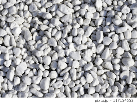 白玉砂利・背景素材 117154552