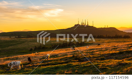 美ヶ原・夕景 117154596