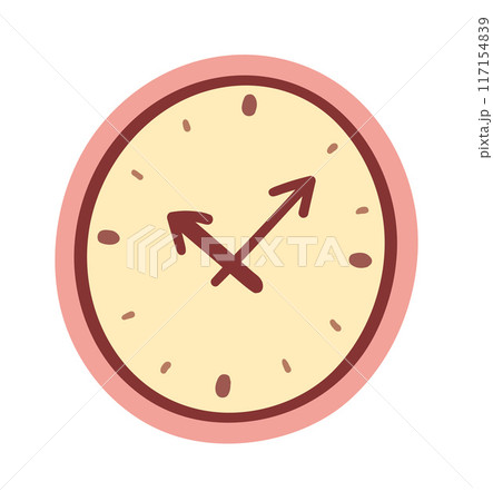 Vector illustration of analog clock face 117154839