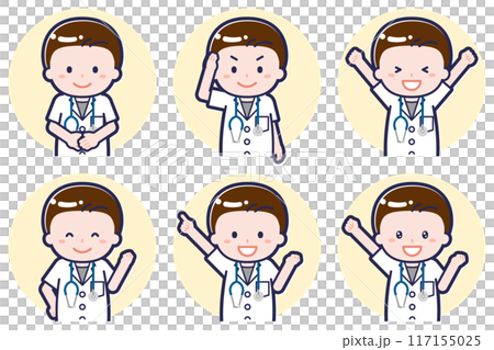 短袖男醫師姿勢套裝_01 短袖男醫師姿勢套裝_01 117155025