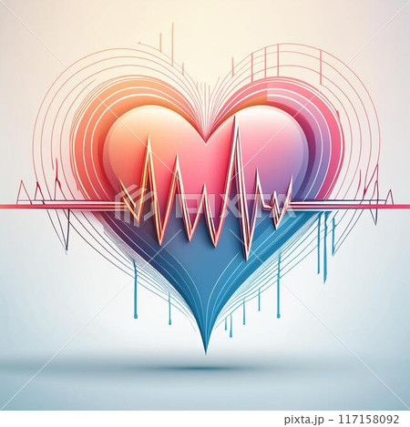 Heartbeat line illustration 117158092