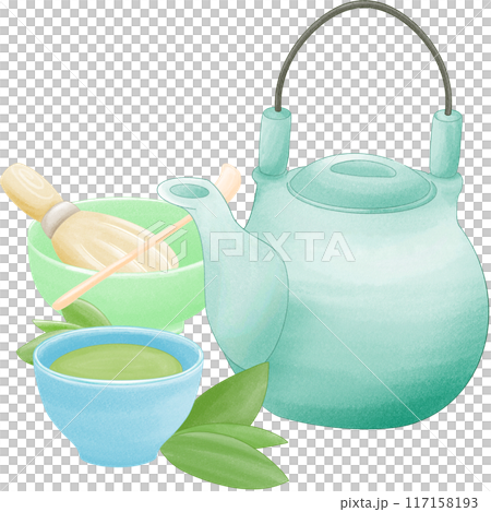 green tea making equipment 117158193