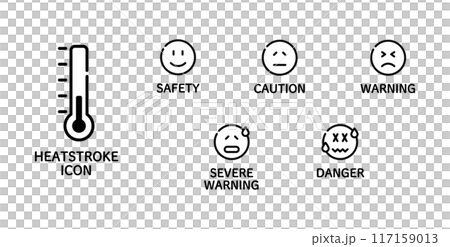熱中症　アイコン 117159013