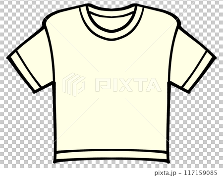 Simple T-shirt illustration material Simple T-shirt illustration material 117159085