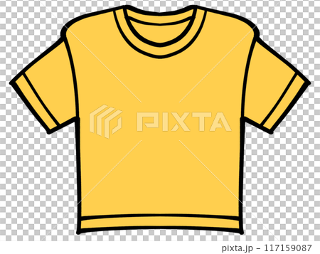 シンプルなTシャツのイラスト素材 117159087