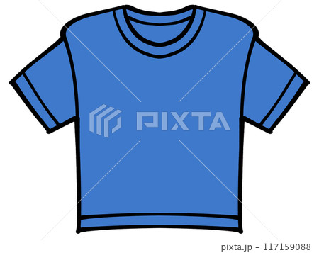 シンプルなTシャツのイラスト素材 117159088