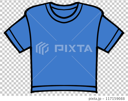 シンプルなTシャツのイラスト素材 117159088
