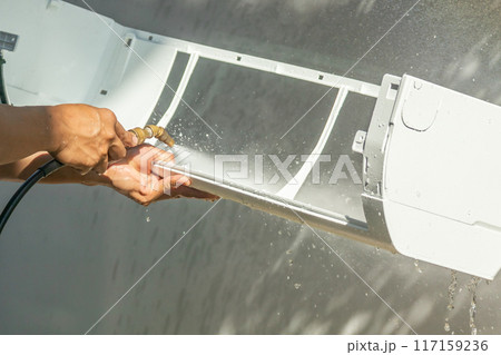 air conditioning cleaning service with water spray air conditioning cleaning service with water spray 117159236