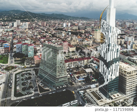 Aerial view on Batumi city, Georgia 117159866