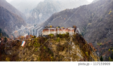 Ruined Poenari Castle Ruined Poenari Castle 117159909