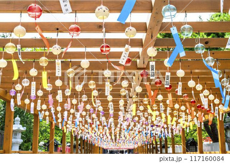 夏の竹駒神社 参道の風鈴 夏詣 宮城県岩沼市 夏の竹駒神社 参道の風鈴 夏詣 宮城県岩沼市 117160084