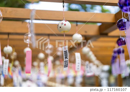 夏の竹駒神社　参道の風鈴　夏詣　宮城県岩沼市 117160107