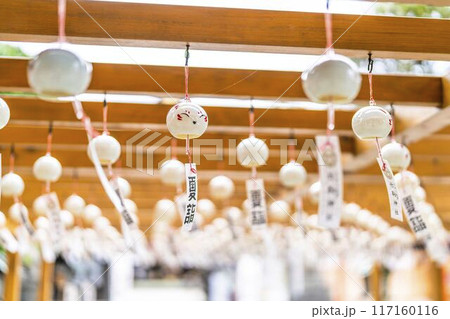 夏の竹駒神社　参道の風鈴　夏詣　宮城県岩沼市 117160116