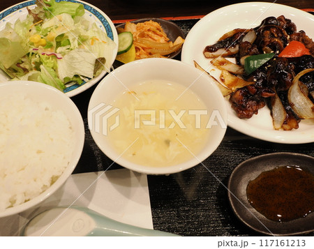 中華真真好のレバニラ炒め定食　福岡県久留米市六ツ門町 117161213