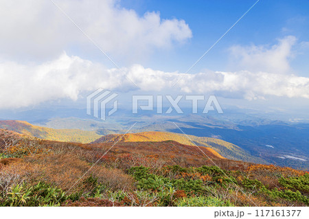 栗駒山　秋の絶景風景 117161377
