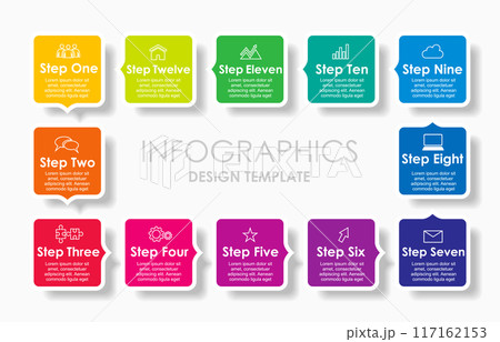 Infographic design template with place for your data. Vector illustration. Infographic design template with place for your data. Vector illustration. 117162153