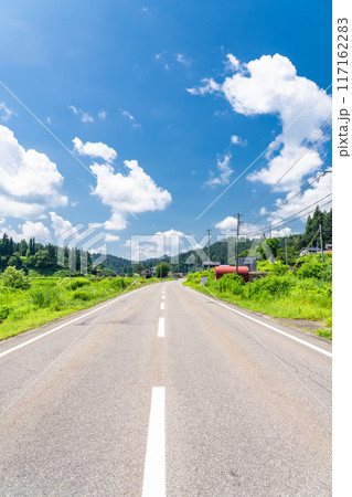《福島県》田舎の長閑な夏の原風景 117162283