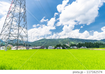 《新潟県》田舎の長閑な夏の原風景 《新潟県》田舎の長閑な夏の原風景 117162574